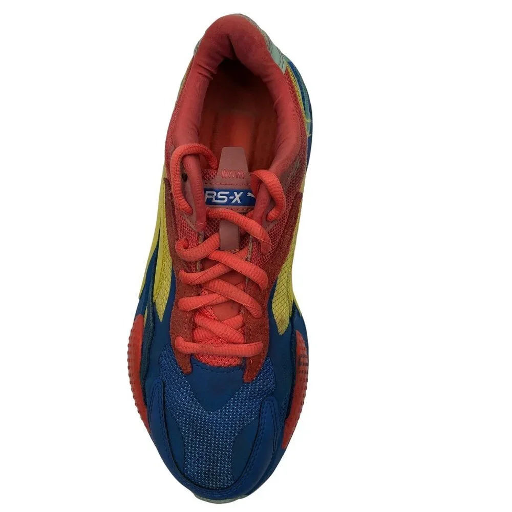 Puma RS-X3 Puzzle Palace Blue 372357-10 Orange/Blue/Yellow SIZE 7C‎